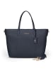 Lazarotti Bologna Leather Shopper Tasche Leder 31 cm in navy