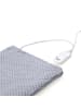 Adler Europe AD 7415 Fleece-Heizkissen 30 x 40 cm mit 2 Heizstufen in Grau/Blau