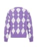 FENIA Damen Sweater in LILA WEISS