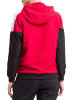 erima Squad Tracktop Jacke mit Kapuze in rot/schwarz/weiss