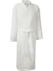 Erwin Müller Piqué Unisex-Bademantel lang Hohenfels in weiß