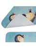 Mr. & Mrs. Panda Badvorleger Pinguin Lachen ohne Spruch in Eisblau