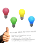 SPICELITE Garten Party Lichterkette Illu 20 bunte LED Tropfenlampen 20m in schwarz