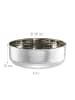 relaxdays Salatschüssel Set 3 teilig in Silber