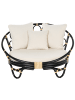Beliani 2er-Set Sonneninsel ROSSANO in Schwarz/Beige