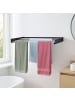relaxdays Wand-Wäscheständer in Schwarz - 100 cm