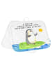 Mr. & Mrs. Panda Topfhalter Pinguin Surfer mit Spruch in Weiß