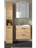 Inn.Furn Badmöbel Set 3-teilig in Eiche Artisan, Bad Komplett-Set inkl. Waschbecken