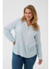 KAFFE curve Bluse langarm KCsida Regular fit in Blue Fog / CHalk Dot