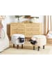Beliani Tierhocker SHEEP in Beige/Schwarz/Braun - (W) 55 x (H) 40 x (L) 35 cm