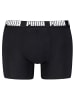 Puma Boxershort 6er Pack in Schwarz/Blau/Grau