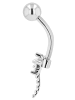Adeliás Damen Piercing aus Edelstahl in silber