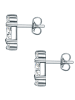 Trilani Ohrstecker Sterling Silber Zirkonia weiß in silber