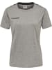 Hummel Hummel T-Shirt Hmlauthentic Multisport Damen Atmungsaktiv Feuchtigkeitsabsorbierenden in GREY MELANGE