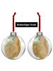 Mr. & Mrs. Panda Plastik-Weihnachtskugel Bär Kind Design ohne Sp... in Weiß