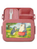 Mr. & Mrs. Panda MEPAL Bentobox Pinguin mit Kind Design ohne Spruch in Rot Pastell