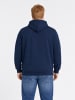 Petrol Industries Baumwoll-Hoodie in großen Größen steelview in Blau