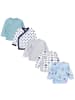 TupTam Baby Jungen Langarm Wickelshirt 5er Set in blau/grau
