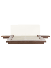 Beliani Doppelbett mit LED ZEN in Braun/Weiß - (W) 308 x (H) 86 x (L) 229 cm