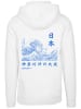 F4NT4STIC Hoodie Kanagawa Welle Japan in weiß