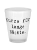 Mr. & Mrs. Panda Schnapsglas Spruch Schnapsglas Freude mit Spruch in Transparent