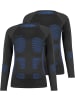 normani 2x Thermo-Langarmshirt UNISEX in Blau