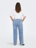 ONLY Carmakoma Jeans mit weitem Bein in Light Blue Denim