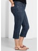 sheego Caprijeans in dark blue denim