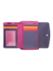 MYWALIT Geldbörse RFID Schutz Leder 14 cm  sangria multi