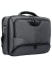 Dermata Basic Plus Flugumhänger 43 cm Laptopfach grau schwarz