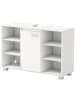VASAGLE Waschbeckenunterschrank Custos-old in Weiß, Grau - (B)90 x (H)30 x (T)60 cm