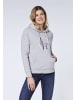 Oklahoma Jeans Kapuzensweatshirt mit LOVE- Frontprint in Grau