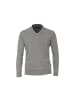 CASAMODA V-Pullover für Herren in silber