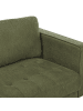 Beliani 3-Sitzer Sofa NURMO in Grün/Dunkler Holzfarbton - (W) 177 x (H) 78 x (L) 74 cm