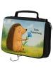 Mr. & Mrs. Panda Badetasche Igel Blumen Design mit Spruch in Weiß