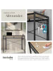 tectake Schreibtisch Paterson 102 x 51 x 77 cm, Industrial Holz hell, Eiche Sonoma