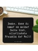 Mr. & Mrs. Panda Mouse Pad Spruch Beste Freundin mit Spruch in Schwarz