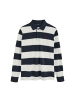 Polo Club Poloshirt in Blau-Ecru