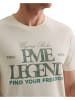 PME Legend T-Shirt SHORT SLEEVE R-NECK BIG ART PACKAGE in Beige