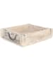 Novaliv Novaliv Holzkiste Vintage Weiß 30 x 25 x 8 cm Alte Ziegelform Holz Gro in Weiß