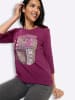 Sieh an! 3/4-Arm-Shirt in malve-traube