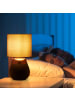 relaxdays Nachttischlampe in Grau/Kupfer - (H)32,5 x Ø 18 cm