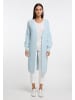 RISA Damen Strick Long Cardigan in hellblau
