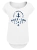 F4NT4STIC Long Cut T-Shirt Nordsee Knut & Jan Hamburg in weiß