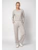 monari Langarmshirt mit Leomuster in Taupe Gemustert