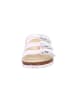 superfit Tieffußbett Pantolette FUSSBETTPANTOFFEL in Weiß/Silber