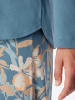 Schiesser Pyjama Comfort Nightwear in blaugrau, pfirsich