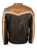 Mustang Lederjacke 31024850 in dunkelbraun/cognac