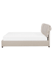 Beliani Doppelbett BELFORT in Beige/Braun - (W) 171 x (H) 100 x (L) 212 cm