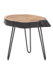KADIMA DESIGN Beistelltisch | Akazie/Metall, 40x40x32cm, Baumkante